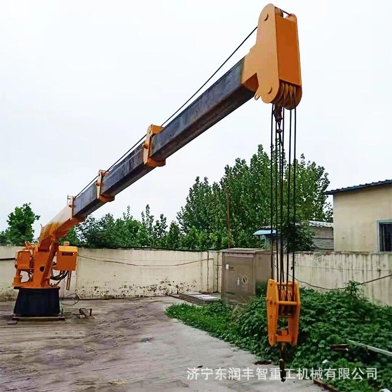 臺州市廠家定制船吊 水上作業(yè)船用起重機 定制小型船舶吊機