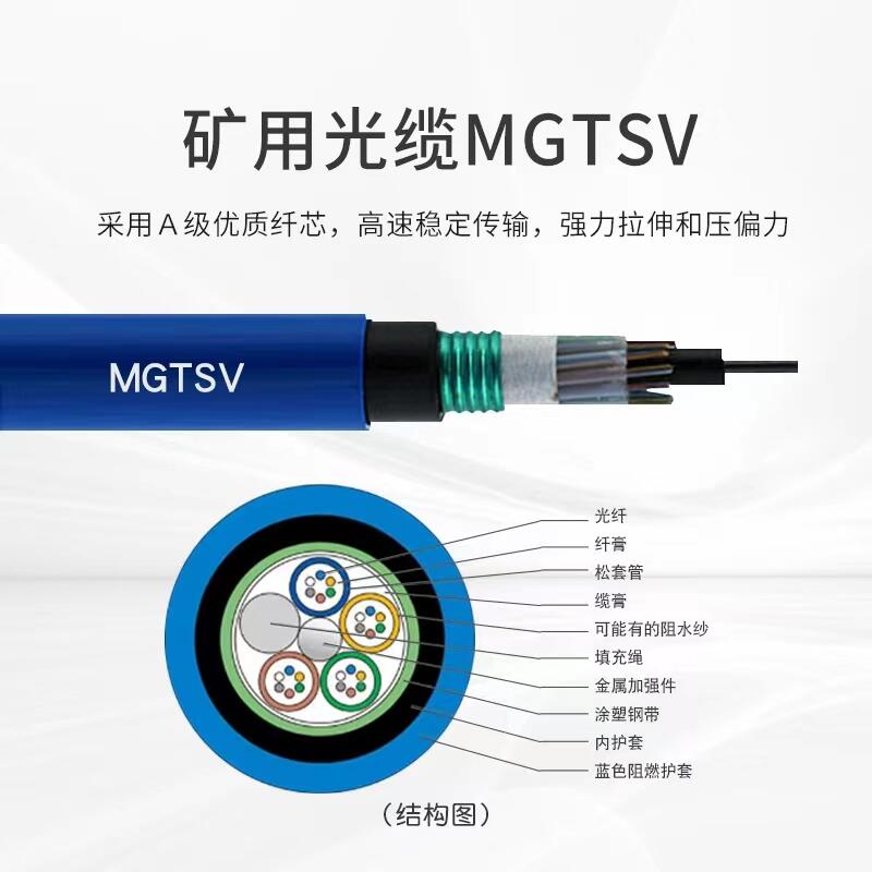 黑龍江哈爾濱煤礦用通信光纜MGXTSV-24B1