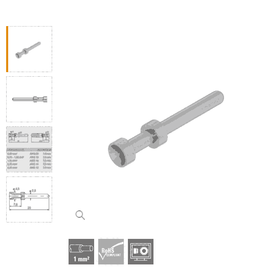 1200800000重載HDC-C-HE-SM2.5AG冷插針魏德米勒現(xiàn)貨