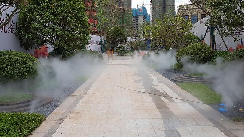 沈陽人造霧公園霧森景觀安裝售樓處園林景觀噴霧