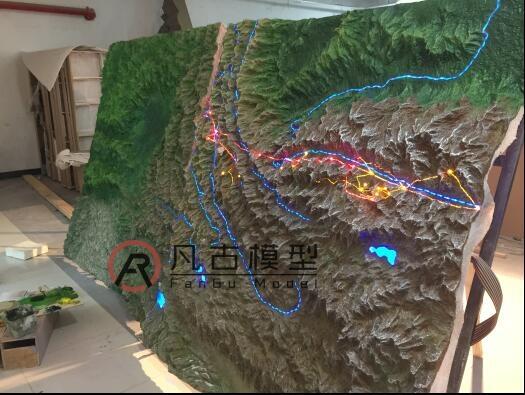 中國地形地貌模型 微縮景觀模型 雕塑模型