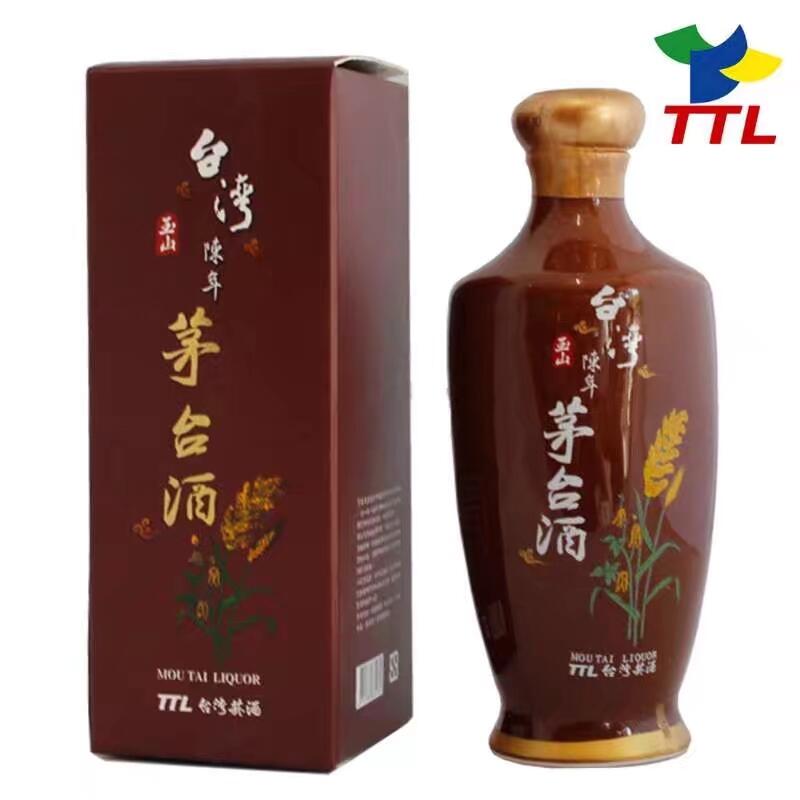 玉山陳年茅臺酒52度咖啡瓷瓶0.5公升醬香型 臺灣茅臺酒