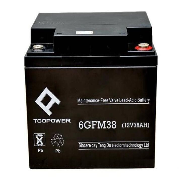 TOOPOWER天力蓄電池6GFM38 12V38AHups儲能電源