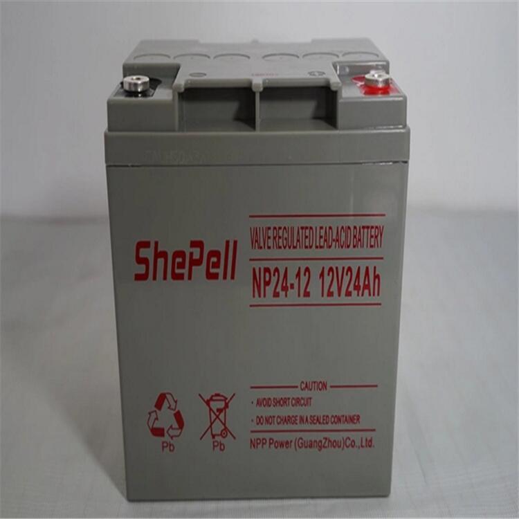 12V24AH ShePell蓄電池 NP24-12ups電源使用壽命