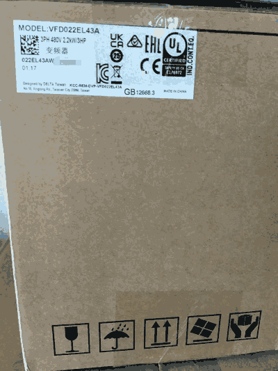 VFD022EL43A臺(tái)達(dá)變頻器2.2kw現(xiàn)貨