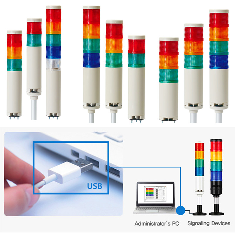 供應(yīng)可萊特QTG70L-USB-BZ-3-RAG多層信號(hào)燈/聲光