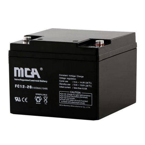 MCA蓄電池FC12-26 銳牌12V26AH鉛酸免維護(hù)UPS電源