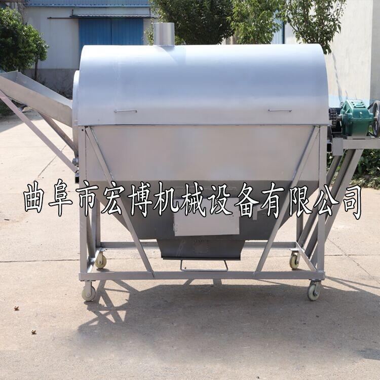 不銹鋼滾筒炒貨機(jī) 炒花生機(jī)廠家 臥式多功能電加熱炒貨機(jī)