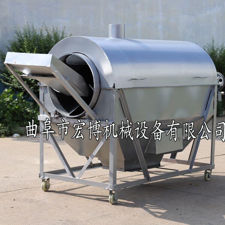 自動控溫雙滾筒炒料機 滾筒炒貨機 干果炒貨機