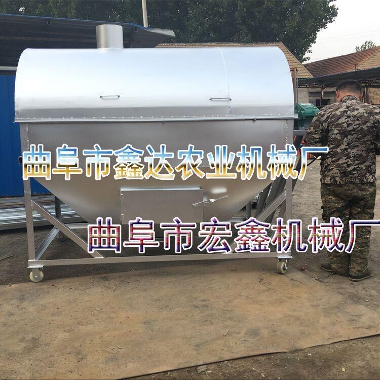 不銹鋼炒料機 環(huán)保型滾筒翻炒機 不銹鋼電加熱型豪華炒貨機