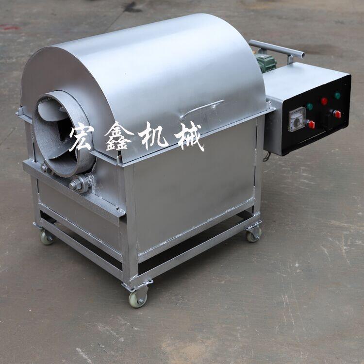 熱銷大型電加熱滾筒炒貨機(jī) 定做自動(dòng)炒大麥機(jī) 電加熱滾筒炒鍋