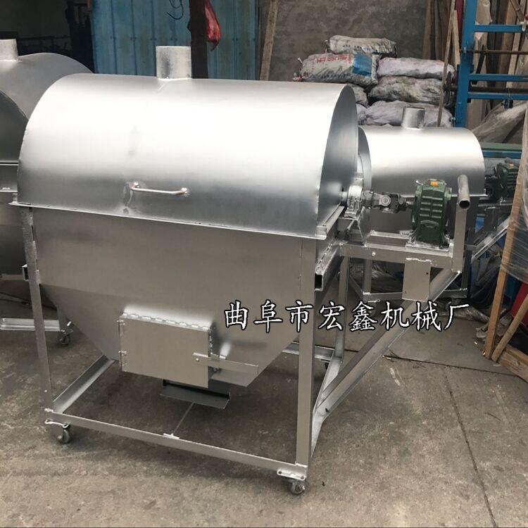 大東北炒毛嗑機(jī)器 炒花生豆機(jī)器 大型滾筒電加熱炒料機(jī)