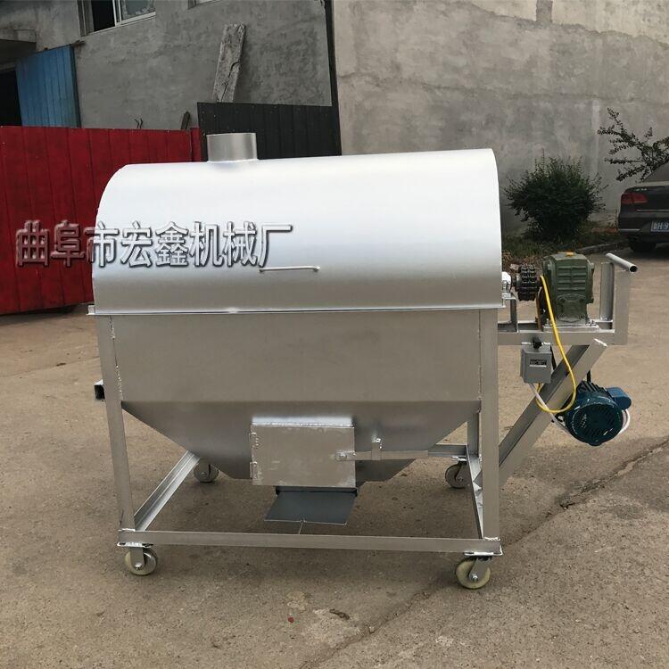 大型炒花生機 滾筒炒毛嗑機 大型滾筒炒貨機