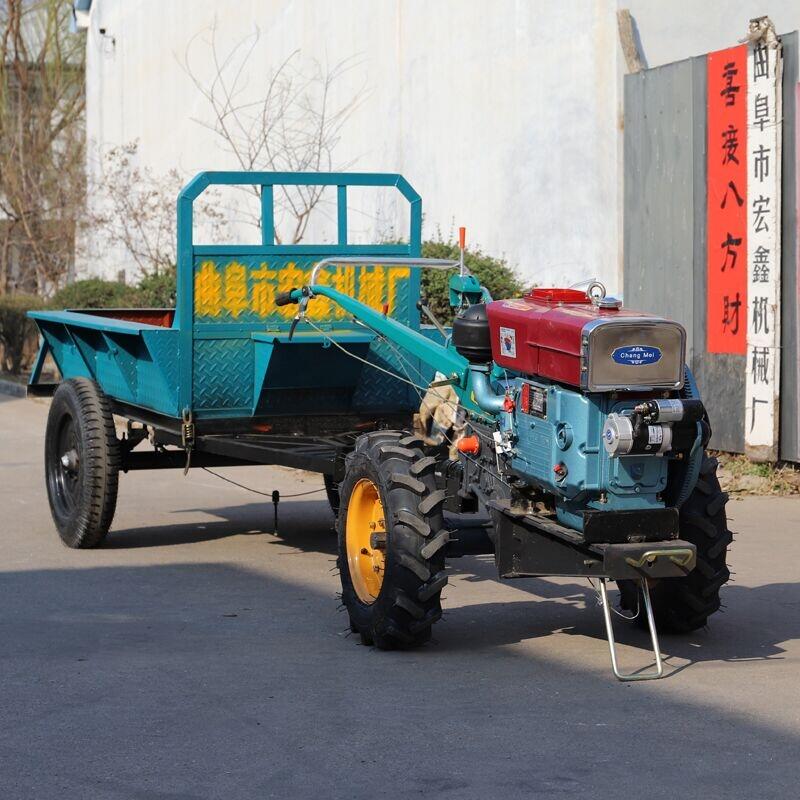 12馬力手扶帶葡萄埋藤機開溝機 18馬力電啟動手扶帶大蔥收獲機