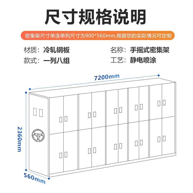 根河手搖式檔案密集架(今日/動(dòng)態(tài))