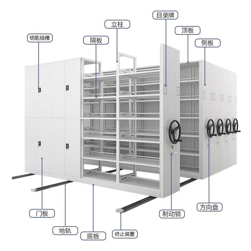 瀘定檔案室手搖密集柜