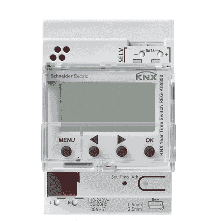 施耐德8通道年定時(shí)器MTN6606-0008開關(guān)驅(qū)動(dòng)器智能開關(guān)模塊