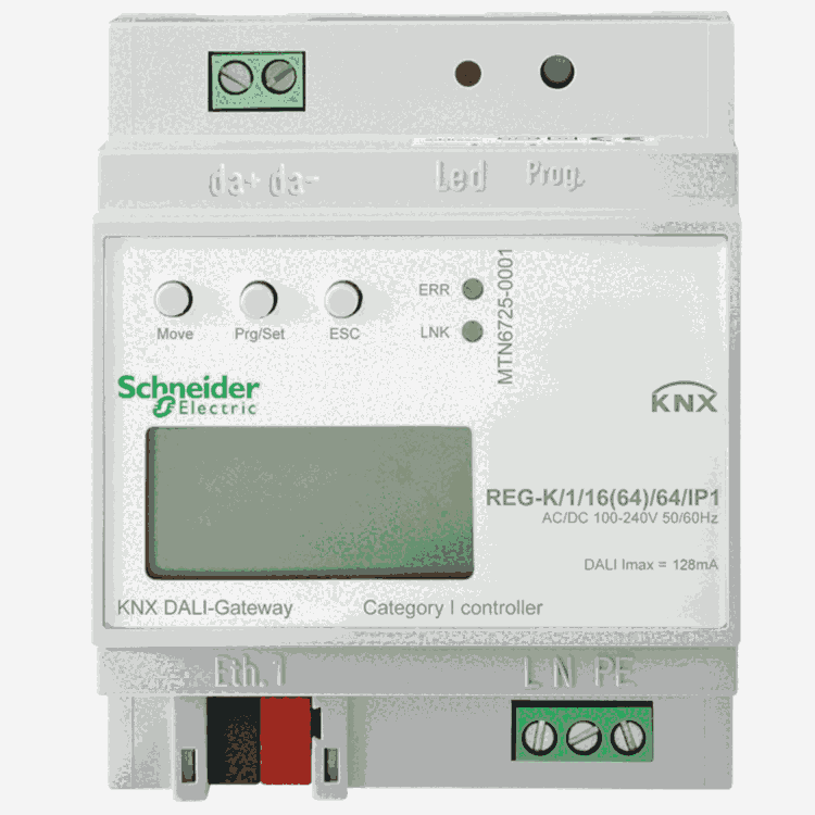 施耐德KNX莫頓DALI網(wǎng)關(guān) IP1MTN6725-0001開關(guān)驅(qū)動器智能照明模塊