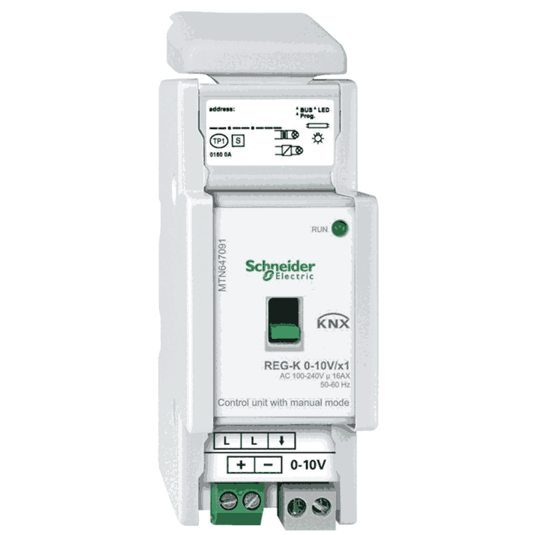 施耐德KNX莫頓MTN647091單路日光燈調(diào)光模塊(0-10V)智能照明模塊智能開關(guān)模塊