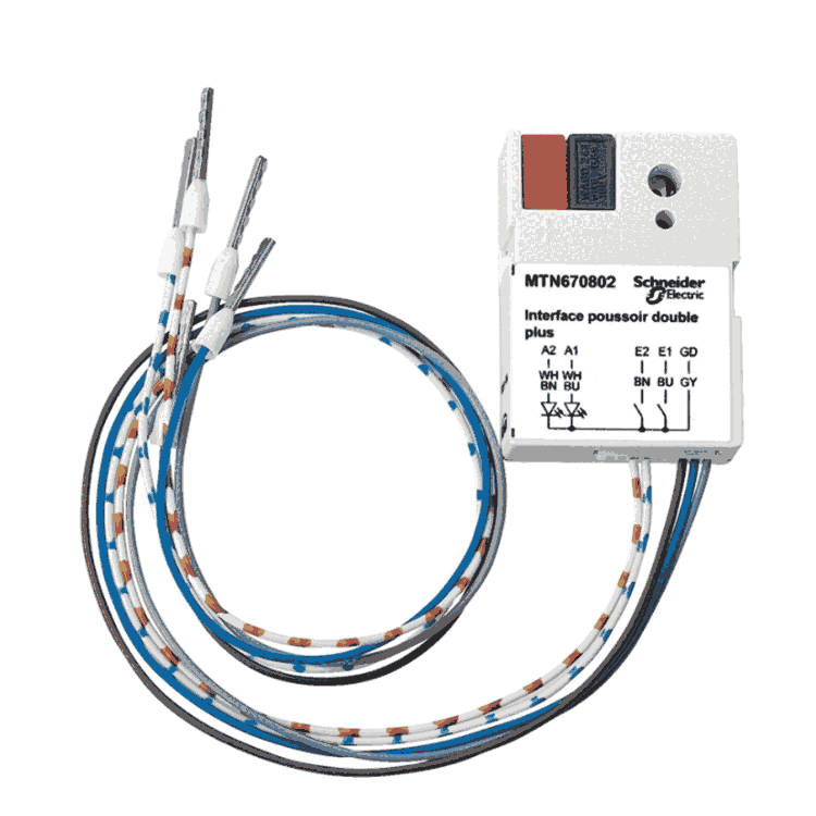 MTN670802施耐德KNX莫頓2路通用輸入輸出接口模塊開關(guān)驅(qū)動器智能照明模塊