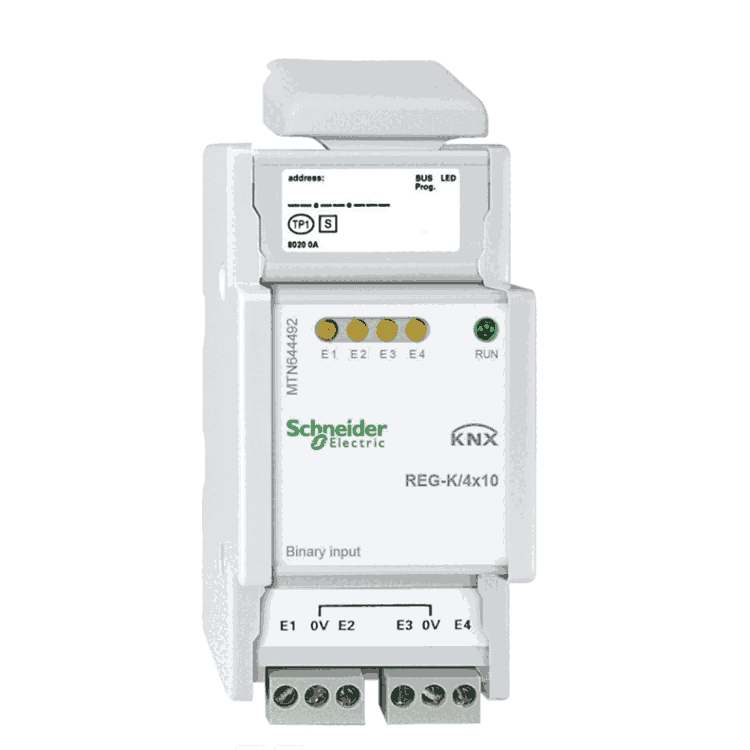 MTN644492施耐德KNX莫頓4路干接點輸入模塊智能照明模塊開關驅動器