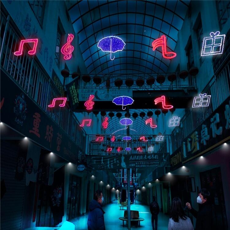 星光燦爛燈桿  路燈桿造型燈新年景觀燈