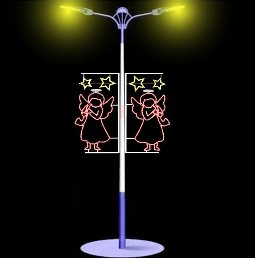荷塘月色燈桿  LED燈帶造型燈   LED中國結(jié)