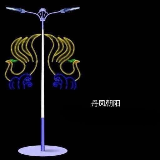 希望之星燈桿  LED燈帶造型燈   LED中國(guó)結(jié)