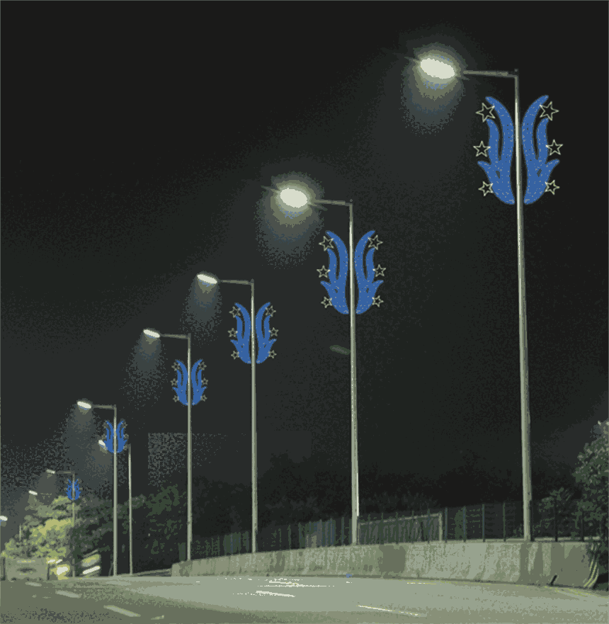 金色向陽(yáng)燈桿  立體動(dòng)物造型   亞克力中國(guó)結(jié)