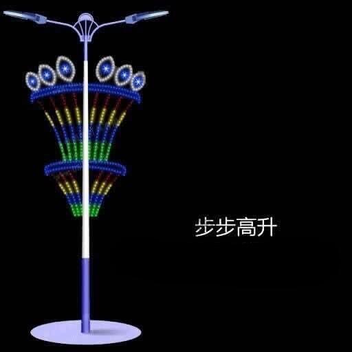 紅紅火火A燈桿  平面燈桿裝飾燈   春節(jié)亮化