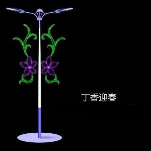 勃勃生機(jī)燈桿  來圖定制圖案裝飾燈   LED燈籠