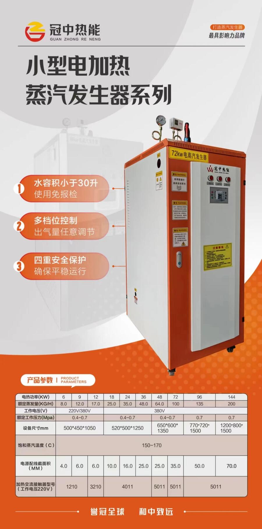 96kw 蒸發(fā)量 135kg/h 電  蒸汽發(fā)生器 模塊化 節(jié)能 全自動  茶葉殺青