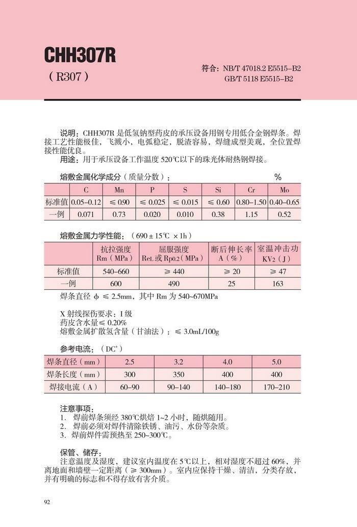 大西洋焊接材料股份有限公司CHE40專用電焊條CHE40