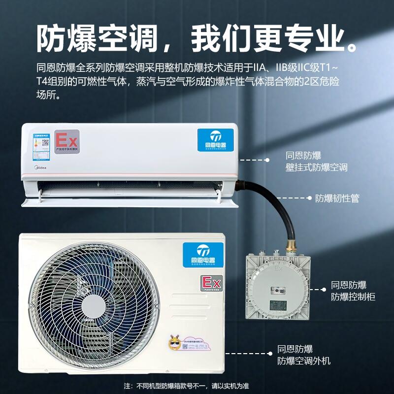 同恩分體壁掛式防爆空調(diào)機(jī)顆粒車(chē)間油站化工廠現(xiàn)貨