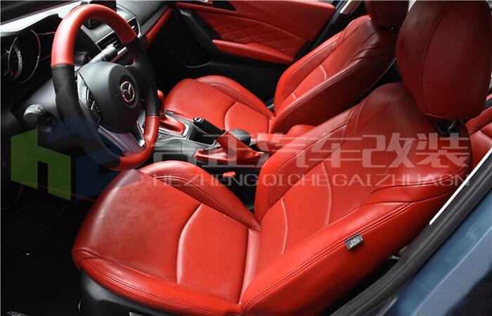 西安Mazda3內(nèi)飾合正改裝戰(zhàn)斗色