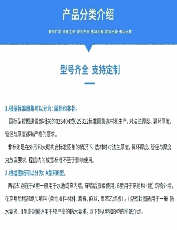 玉林市柔性不銹鋼防水套管廠家供應管材批發(fā)柔性防水套管