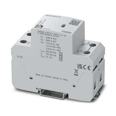 FLT-MB-T1-264/25-1+1-UT1+2+3型組合式電涌保護(hù)器1461299