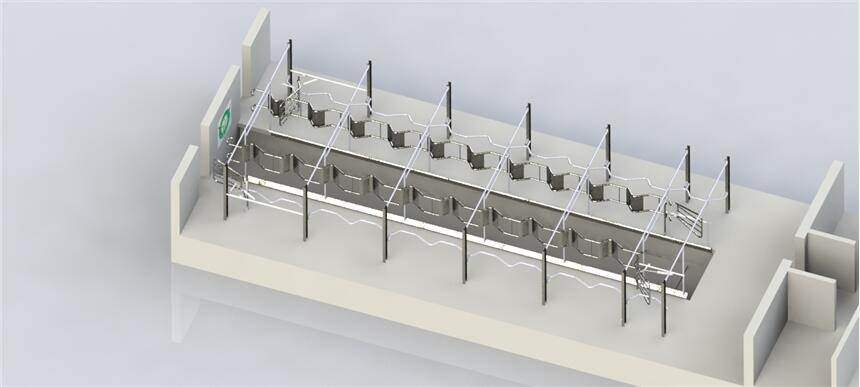 內(nèi)蒙古奶牛用魚骨式擠奶機