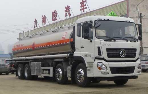 東風天龍國六前四后八鋁合金運油車,SLS5320GYYD6型鋁合金運油車