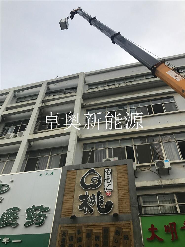 揚(yáng)州桃花客棧主題賓館空氣能熱水工程竣工