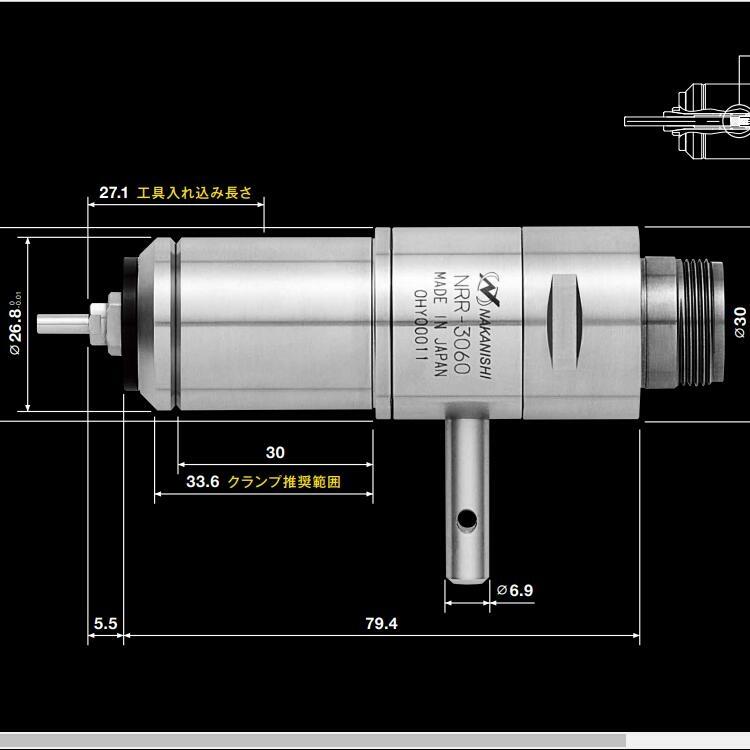 日本NAKANISHI中西NRR-3060手動(dòng)換刀主軸