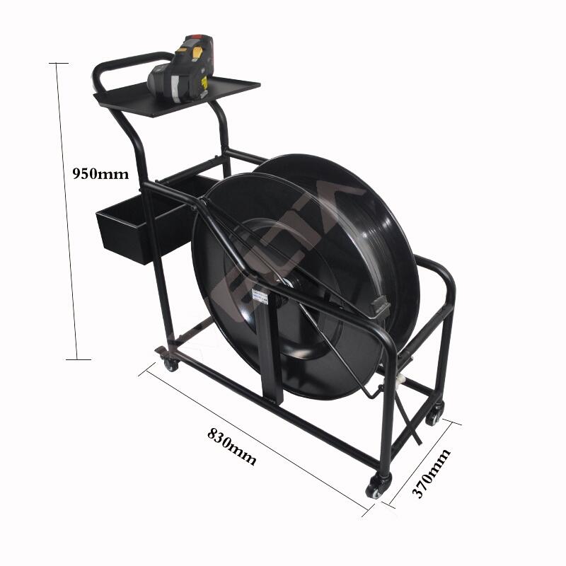 四角輪PET帶盤(pán)車電動(dòng)打包機(jī)