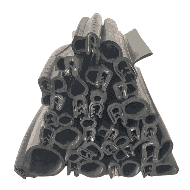 新能源電動車門窗條 三元乙丙橡膠鋼片骨架密封條