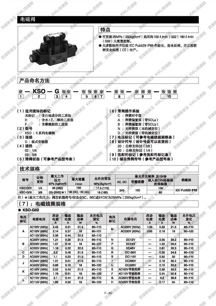 湛江KSO-G03-5CA-20,電磁換向閥,低價(jià)促銷|