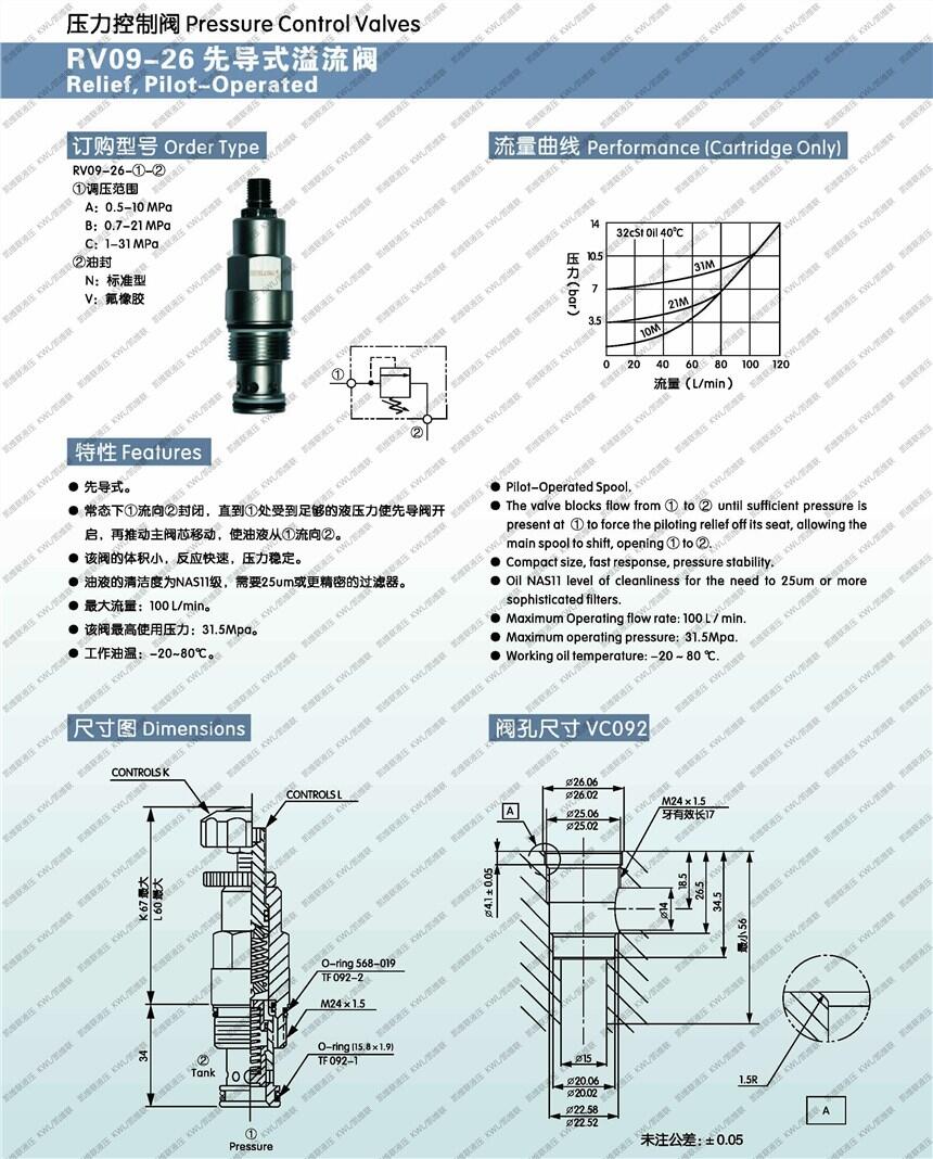 欽州RV09-26-B-V,先導式溢流閥,哪家好|