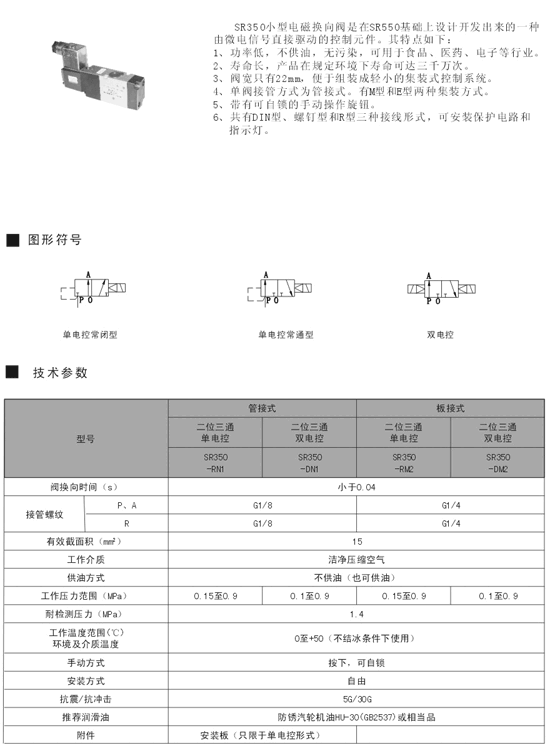 阜陽SR550-PN15DL,二位五通滑柱式電控換向閥,信譽保證|