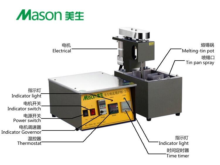 美生 MS-375分體噴流錫爐