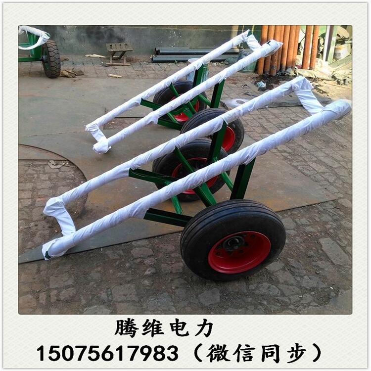 拉線桿用炮車(chē)，拉電線桿子雙桿炮車(chē)，電柱桿炮車(chē)