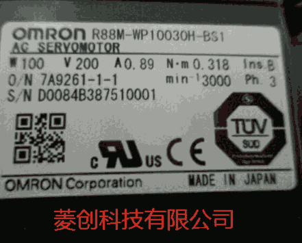 r88m-wp10030h-bs1歐姆龍伺服電機(jī)