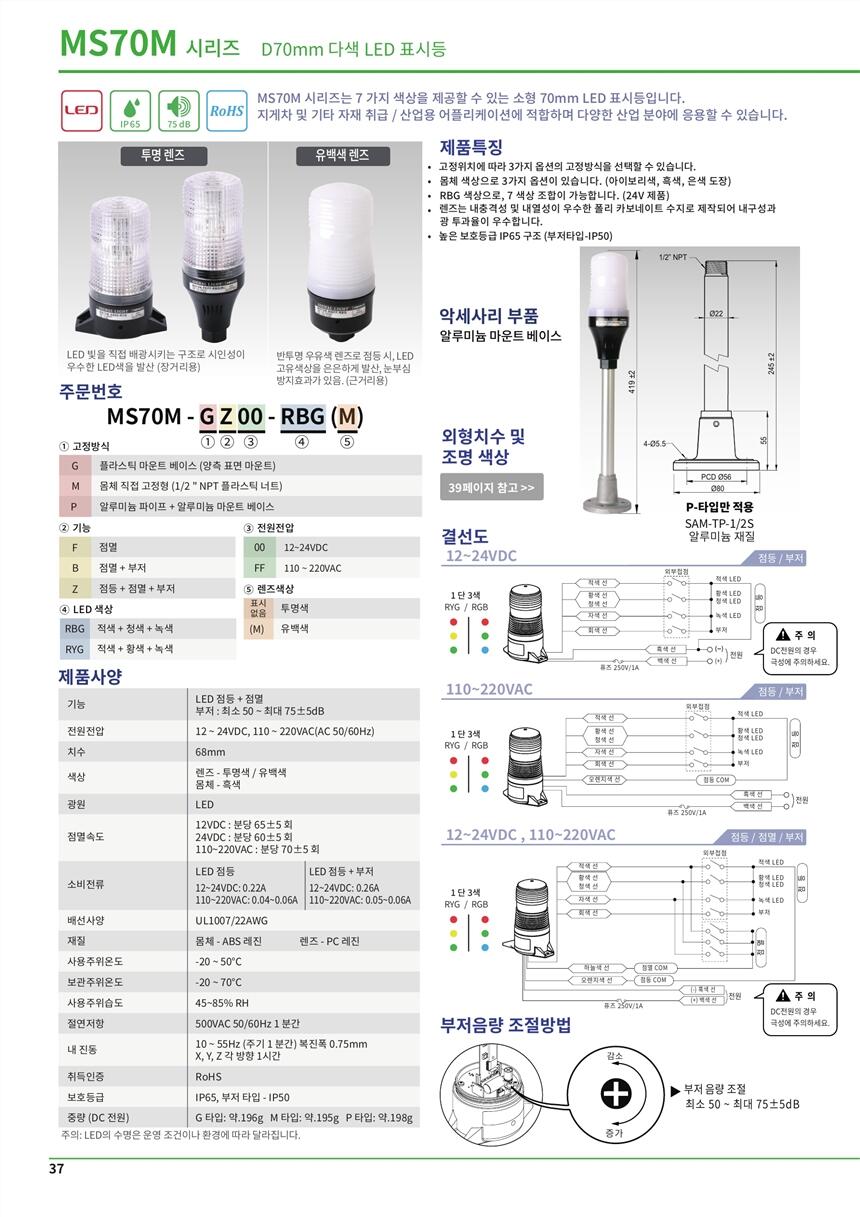 白山市menics燈PTE-DPV-502-RYGBC